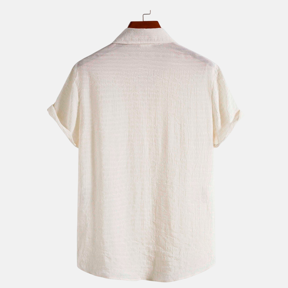 Camisa Manga Curta Dilema Playa Off White
