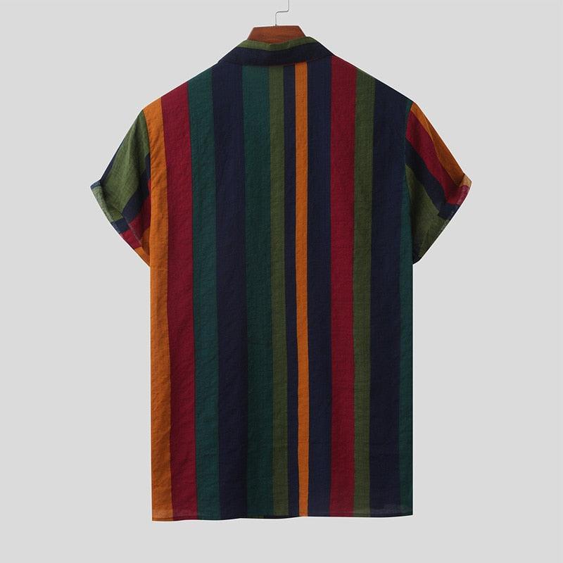 Camisa Manga Curta Leve Listrada Dilema