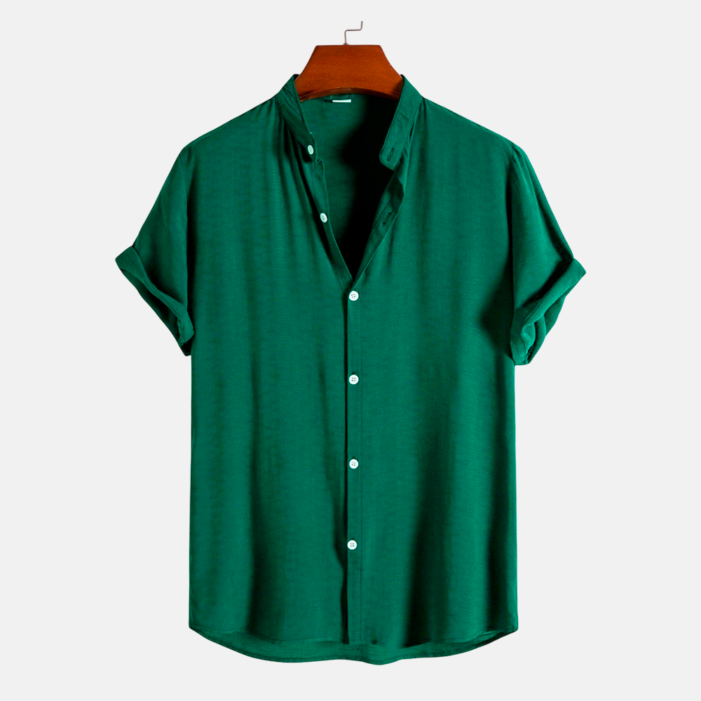 Camisa Masculina Lisa Gola Padre Dilema Essentials