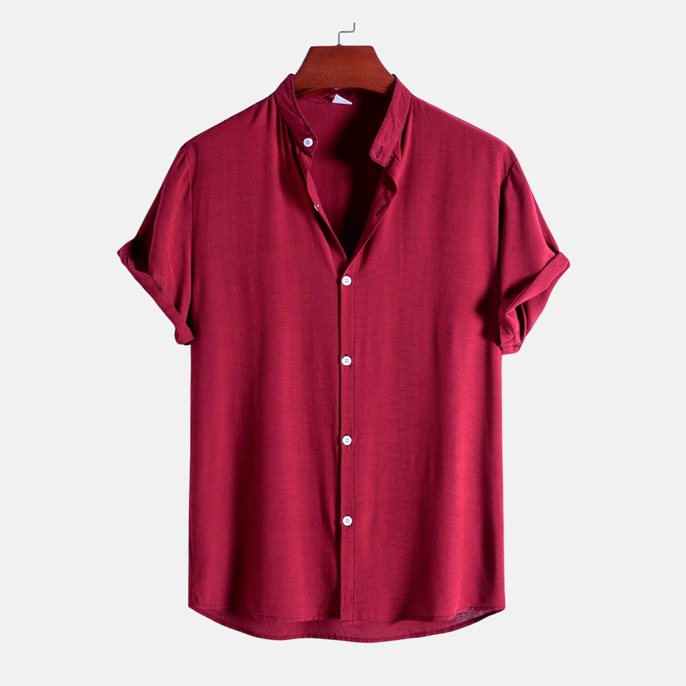 Camisa Masculina Lisa Gola Padre Dilema Essentials
