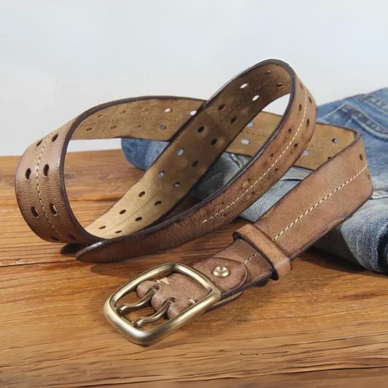 Cinto Masculino de Couro Artesanal Dilema