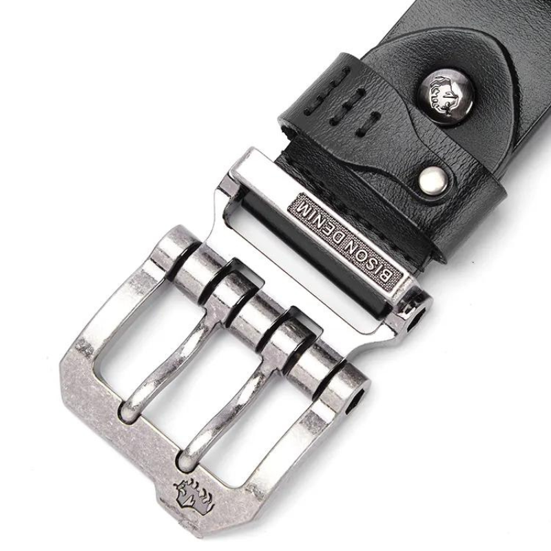 Cinto Masculino de Couro Dilema Bison Denim