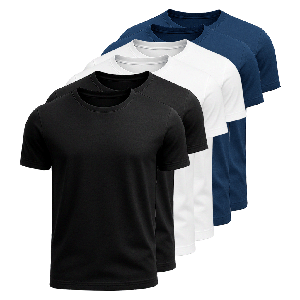 Kit 6 Camisetas Algodão Dilema