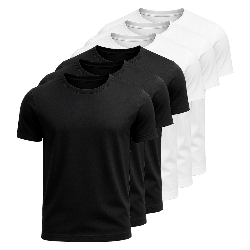 Kit 6 Camisetas Algodão Dilema