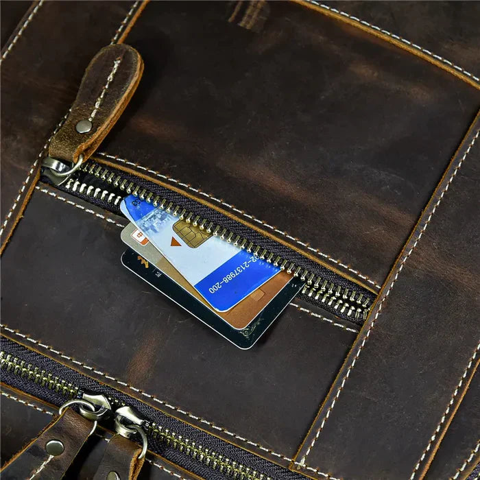 Mochila Executiva em Couro Dilema Retrô