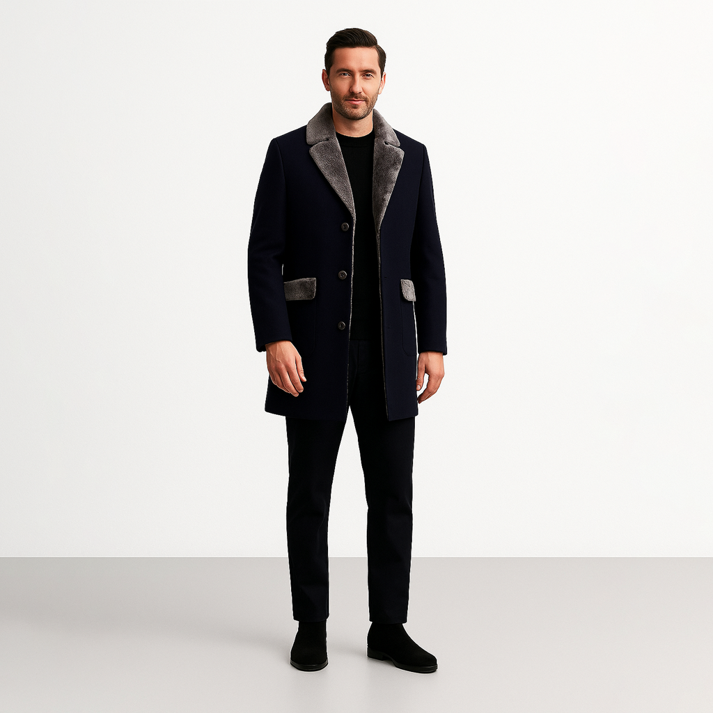 Sobretudo Masculino Com Botões Dilema Sagan