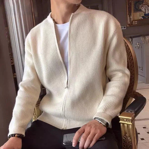 Suéter Masculino Clássico com Zíper Dilema